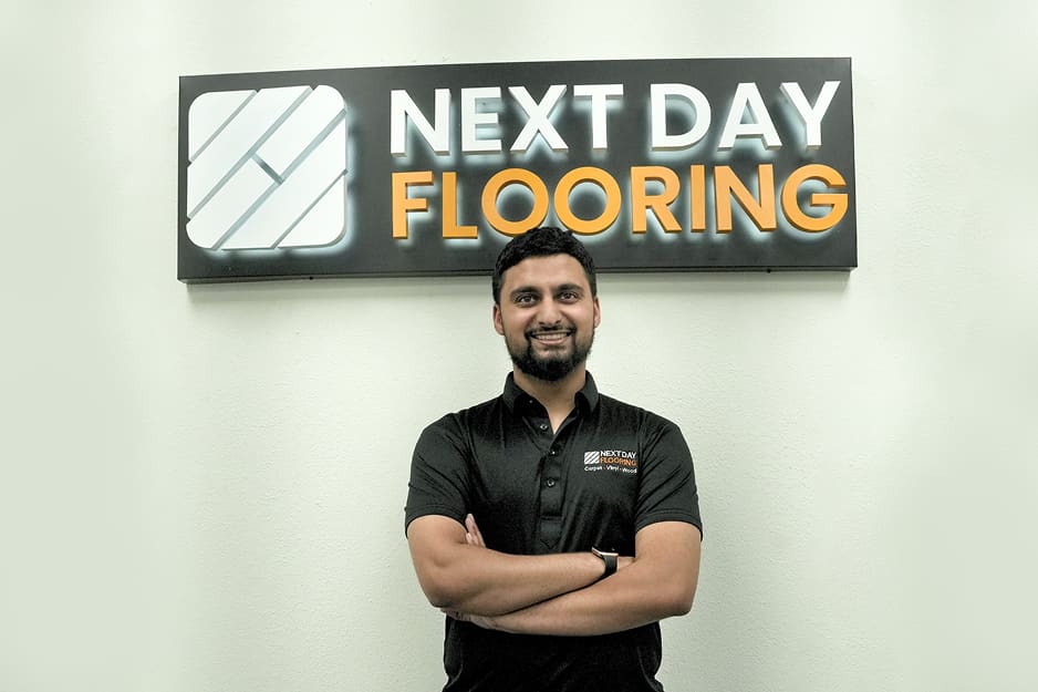 Yusuf Mojawalla, founder of Next Day Flooring